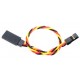 JR PROPO 10CM 22AWG TWISTED EXTENSION LEAD M TO F